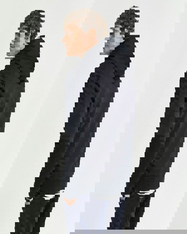 GANT Mens Pullover Graphic Hoodie - 5 Black