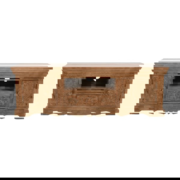 IH Design Viva Mango Wood TV Cabinet With 2 Doors, 1 Drawers