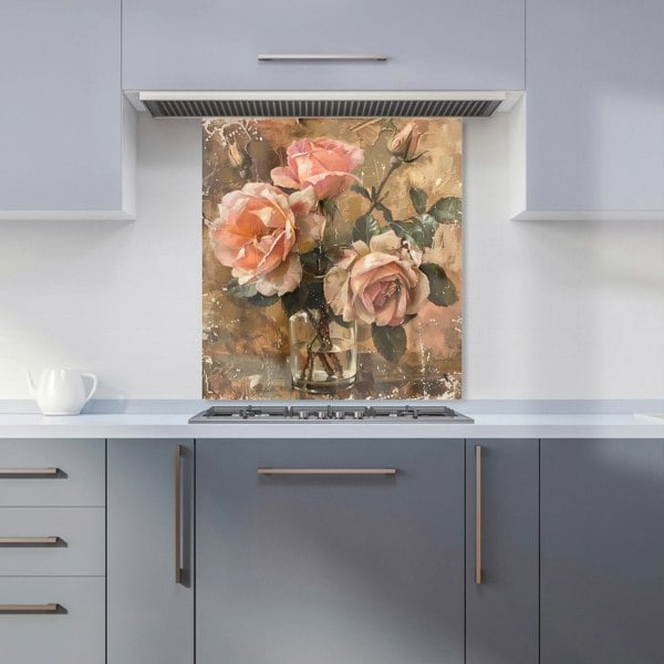 Warren Reed - Designer Vintage Roses Kitchen Splashback