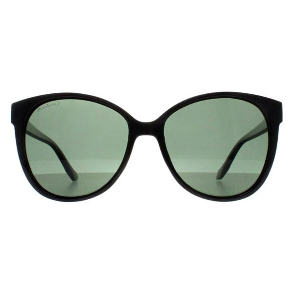 Montana Sunglasses MP74 A Shiny Black G15 Green Polarized