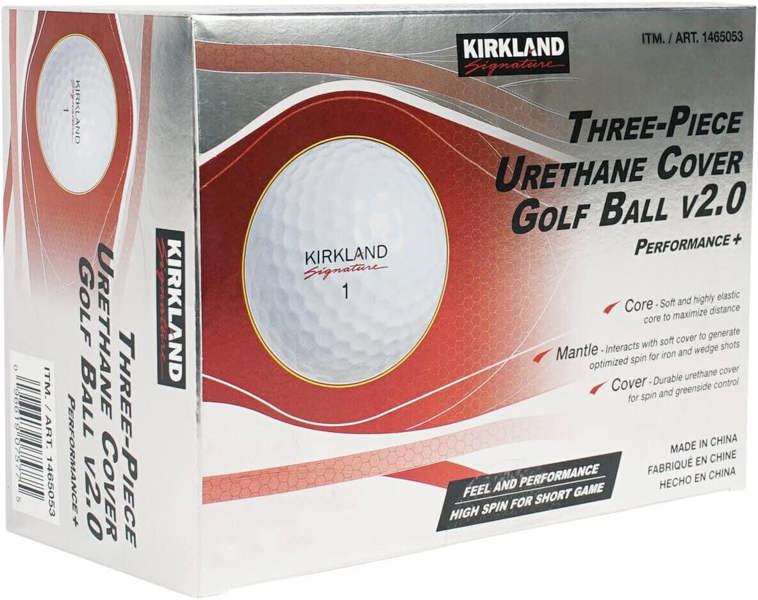 Nicoman KIRKLAND SIGNATURE Three-Piece Urethane Cover Performace+ Golf Ball