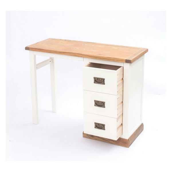 Cabinet Bits Tropea 3 Drawer Desk - Dressing Table Brass Drop Handle