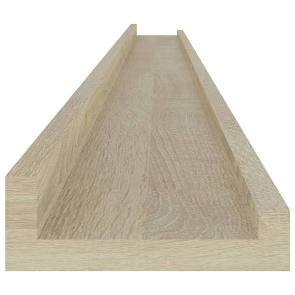 Berkfield Wall Shelves 2 pcs Sonoma Oak 115x9x3 cm