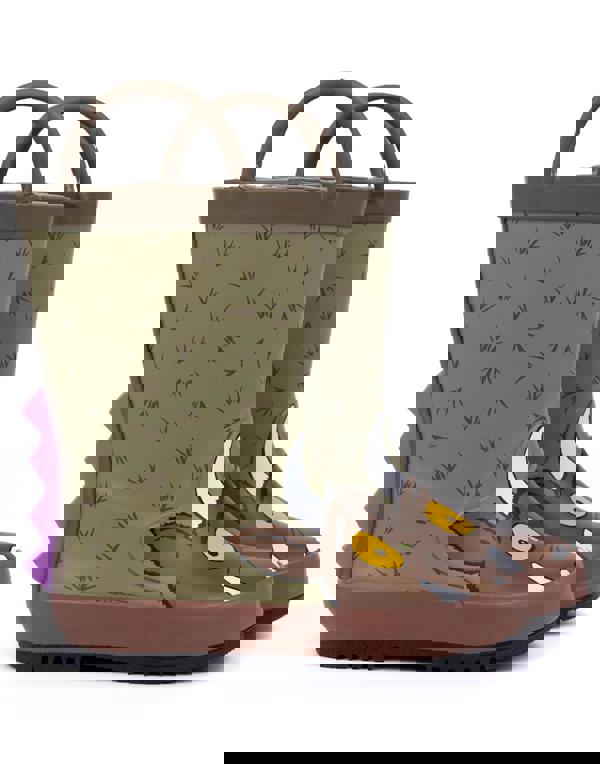 Gruffalo & Friends Unisex Kids Brown Novelty Face Wellington Boots with Handles