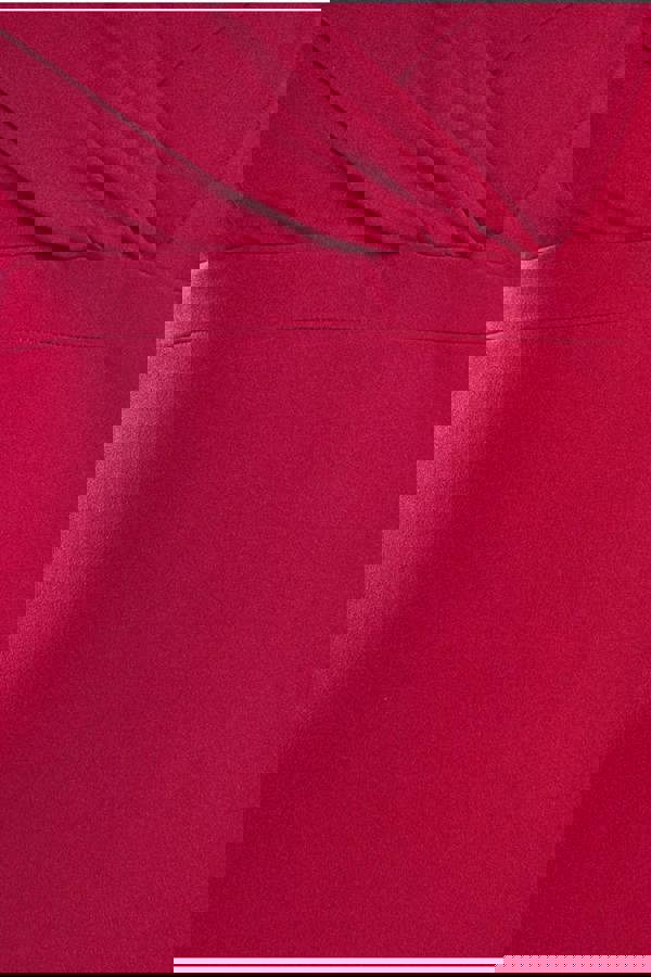 Front Wrap Off The Shoulder Maxi Dress - Wine DR2290P