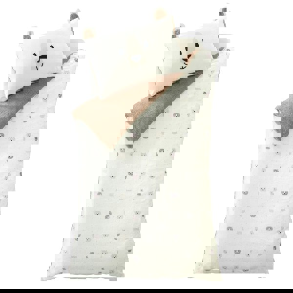 Catherine Lansfield Cosy Bear So Soft Duvet Cover Set Natural