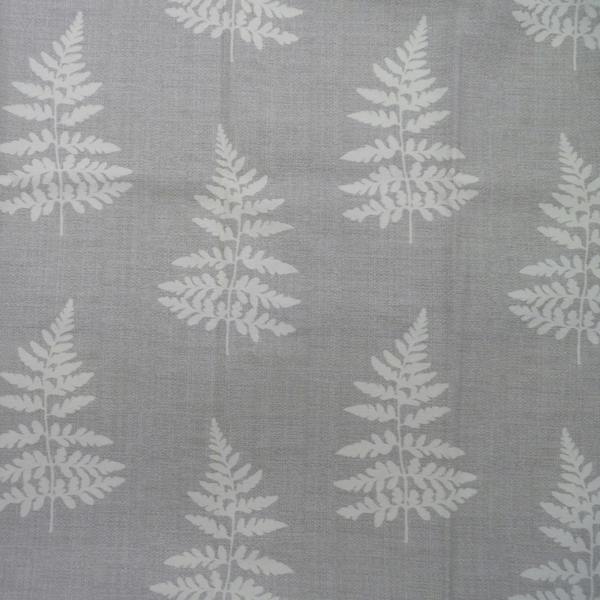 Fern fabric close-up in Silver