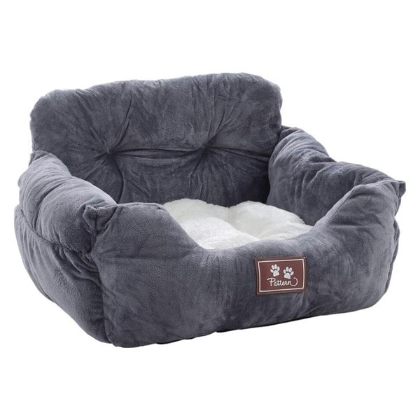 Cozy Dog Car Seat Bed with Storage Pocket and Adjustable Strap Living and Home