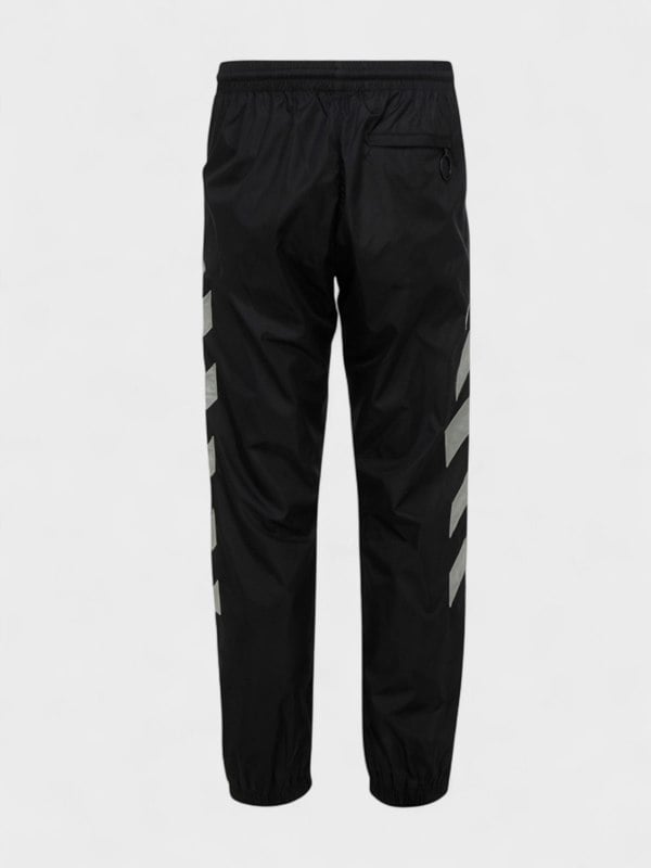 Off-White Diag Nylon Trackpant Black Limestone