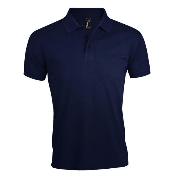 SOLs Mens Prime Pique Plain Short Sleeve Polo Shirt - French Navy