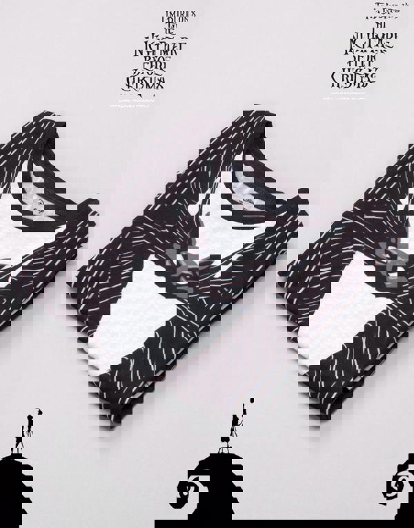 Disney The Nightmare Before Christmas Girls Black Jack Skellington Body Dress-Up Short Sleeve Skater Dress