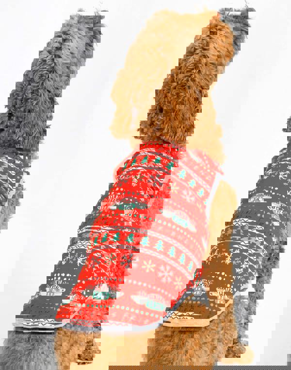 Friends Unisex Red Central Perk Logo Long Sleeve Long Leg Pyjama Set