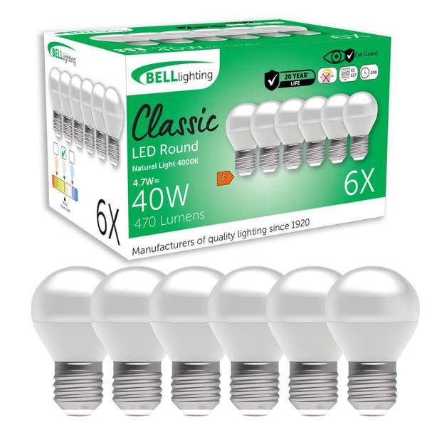 BELL Lighting E27 LED Golf Ball Bulb 4.7W Energy Saving Light Bulb