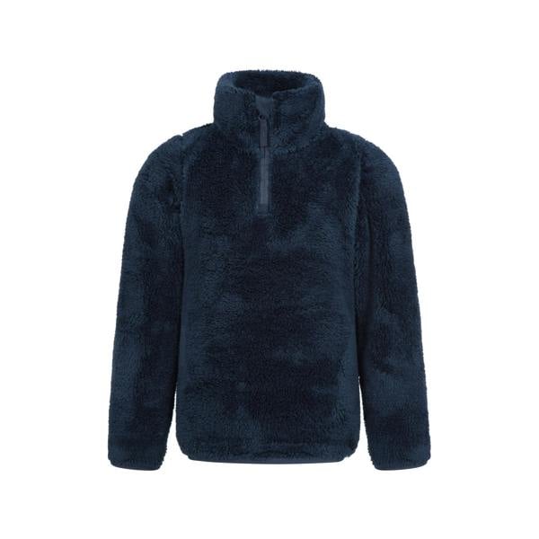Mountain Warehouse Childrens/Kids Teddy Half Zip Fleece Top - Navy - 