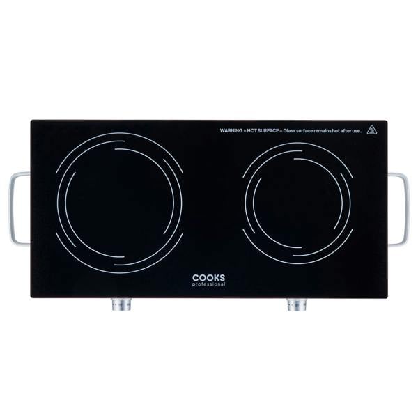 Cooks Professional Double Electric Ceramic Hob