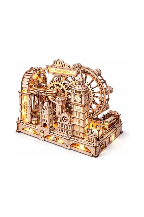 Dyzi 431 Piece Marble Travel London 3D Wooden Puzzle