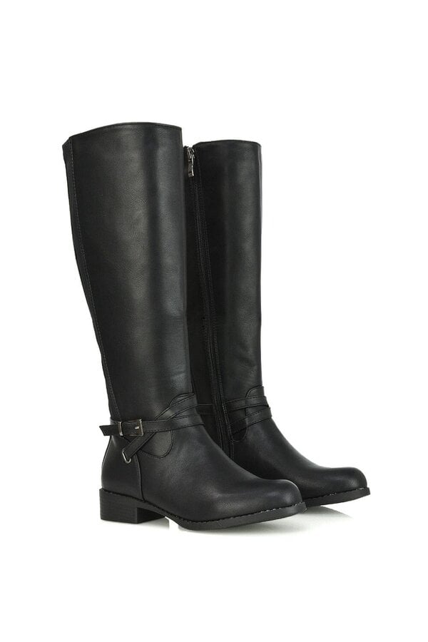 XY LONDON Flat Knee High Riding Style Boots