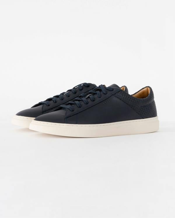 BOSS Orange Kieran Tenn Lwvpu Mens Trainers - Dark Blue 401