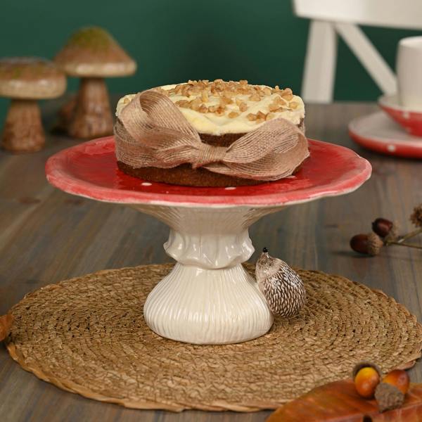 Country Living Toadstool & Hedgehog Cake Stand