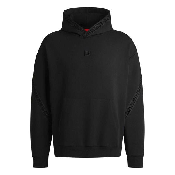 Hugo Mens Dagarito Relaxed Fit Hoodie - Black - 