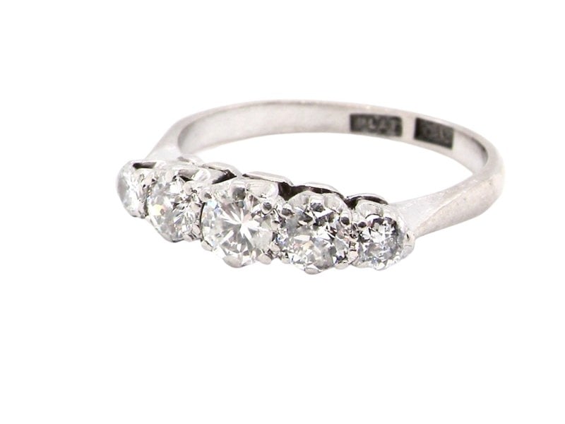  five stone diamond ring