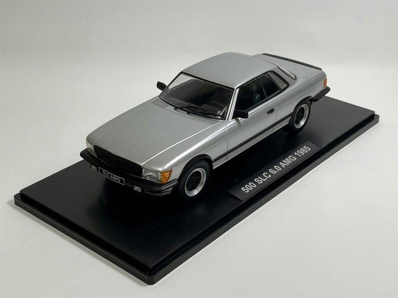 KK Scale Mercedes 500 SLC 6.0 AMG C107 1985 Silver 1:18 Scale KK Scale 180891