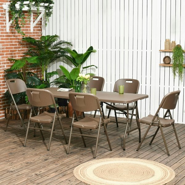 Resin Rattan Dining Set
