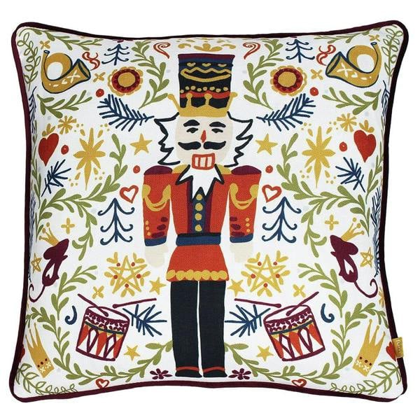 Furn Nutcracker Christmas Cushion Cover - Multicoloured - 