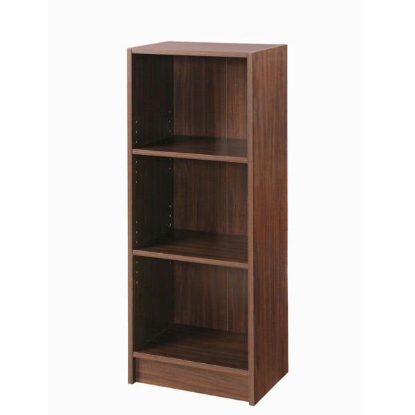 Timber Art Design 3 Tier Medium Narrow Bookcase Shelving Unit Living Room Office Bedroom
