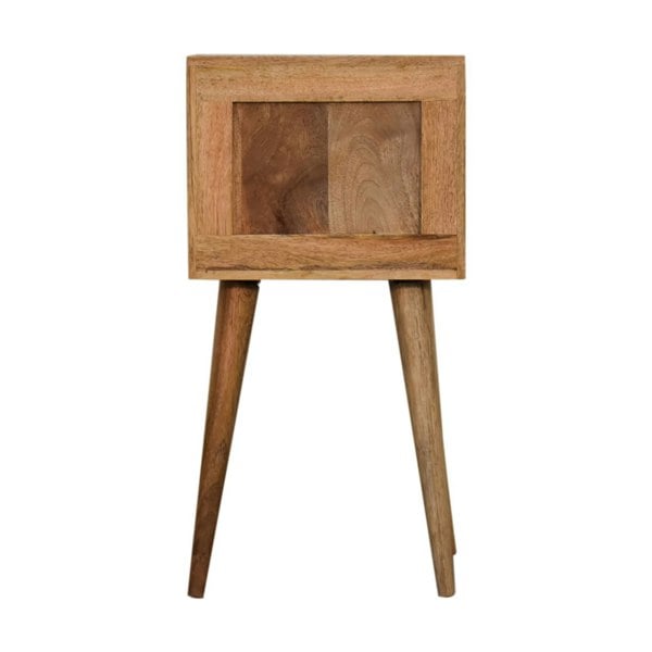 Artisan Furniture Solid Wood Mini Bone Inlay 2 Drawer Bedside