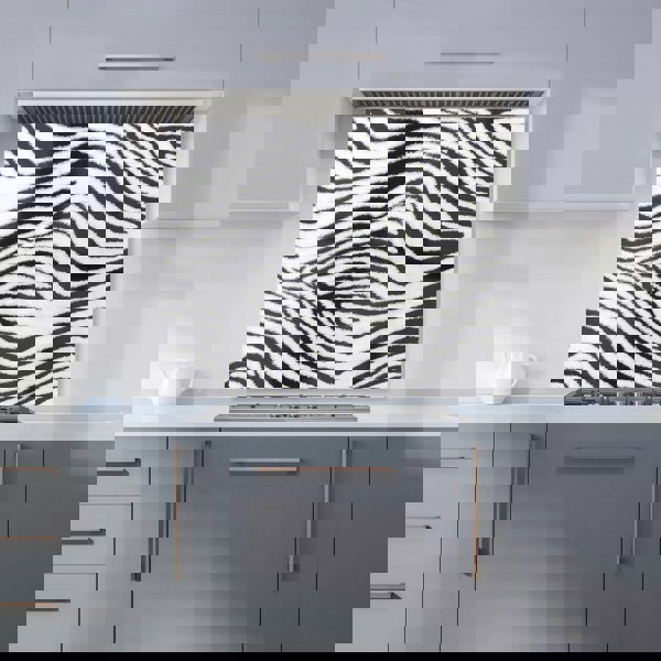 Warren Reed - Designer Zebra Texture Pattern Kitchen Splashback