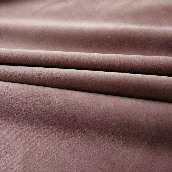 Berkfield Blackout Curtains 2pcs with Hooks Velvet Antique Pink 140x245cm
