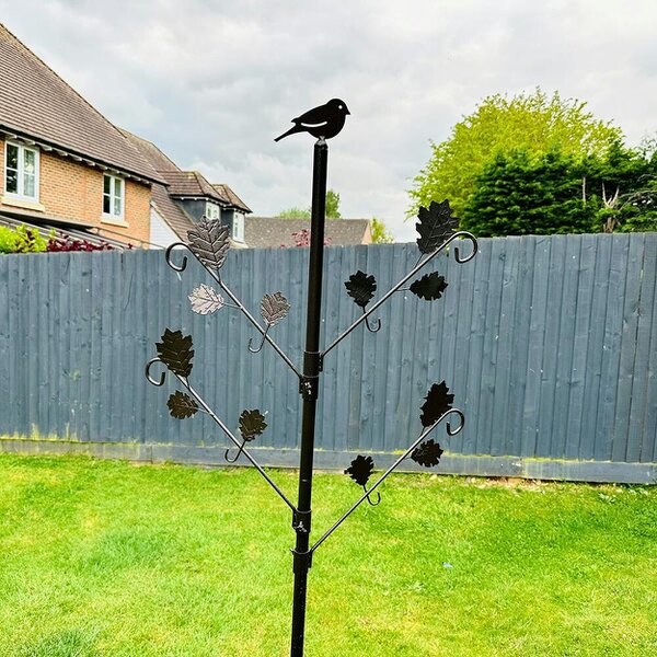 Grumpy Gardener Decorative Bird Feeding Station with 8 Hanging Hooks