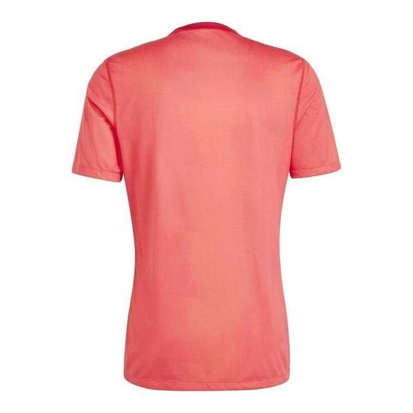 Adidas Mens 24 Logo Reversible Regular T-Shirt - Red - 