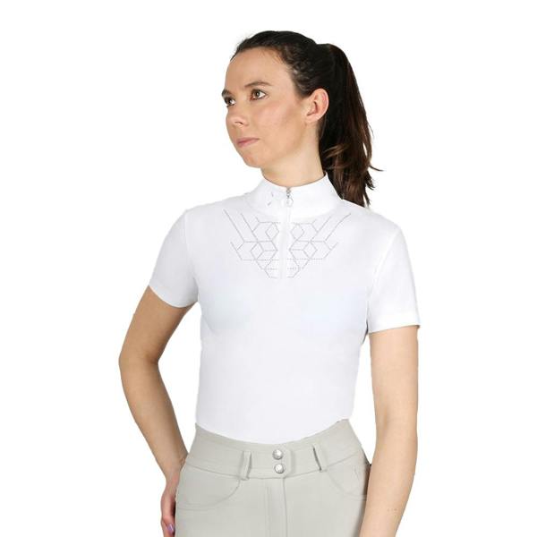 Coldstream Womens/Ladies Hermitage Diamante Show Shirt - White - 