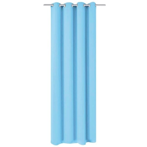 Berkfield Blackout Curtain with Metal Eyelets 270x245 cm Turquoise