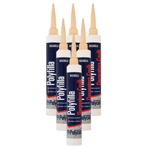 Polycell Trade Polyfilla Decorators Caulk Magnolia  380ml