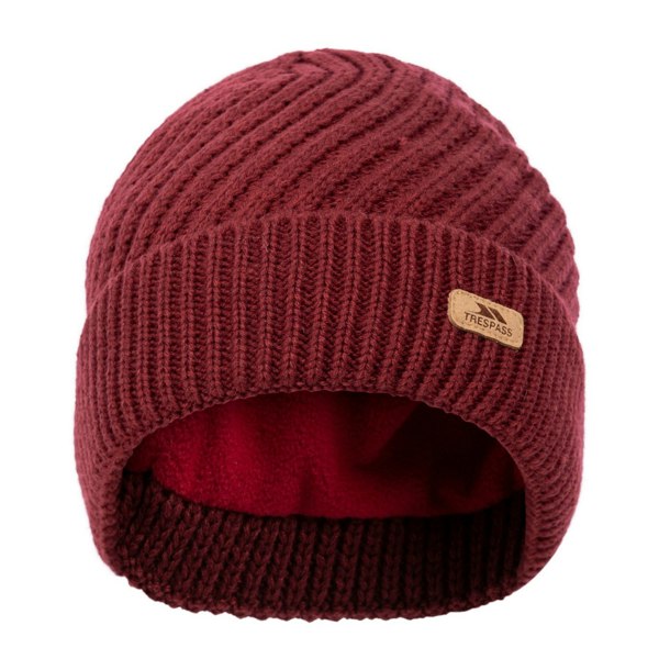 Trespass Women's Twisted Knitted Beanie - Dark Cherry