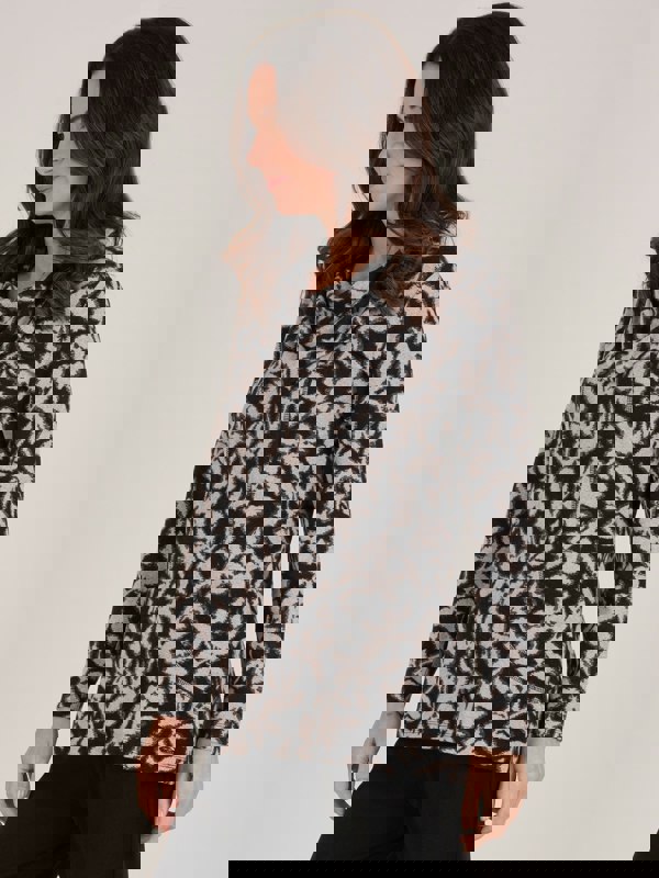 TIGI-Wear Printed Cowl Neck Tunic