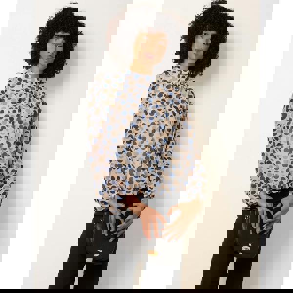 Blue Vanilla Multi Spot High Next Puffball Top