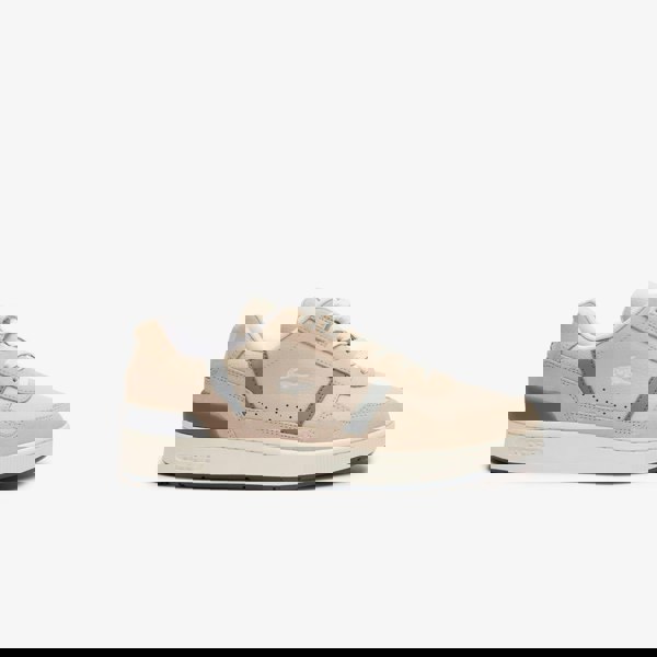 Lacoste Mens T-Clip Leather Trainers - Off White