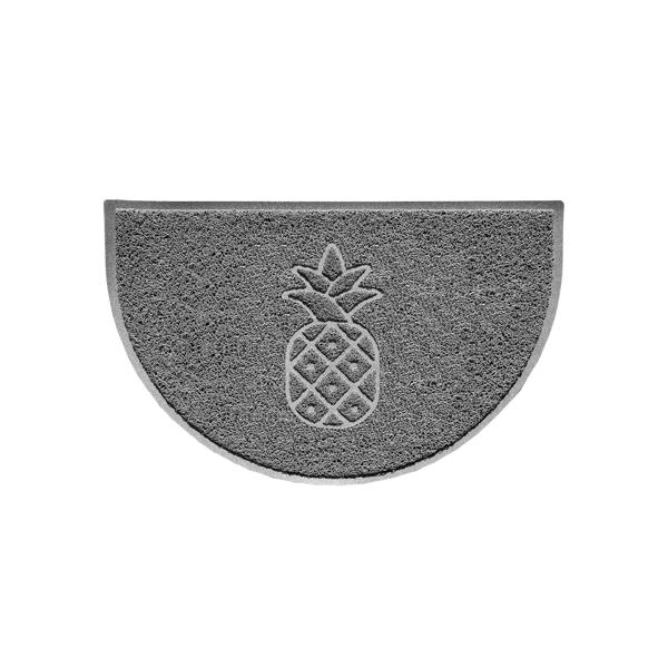 Nicoman Pineapple Embossed Halfmoon Indoor/Sheltered Outdoor Spaghetti Doormat