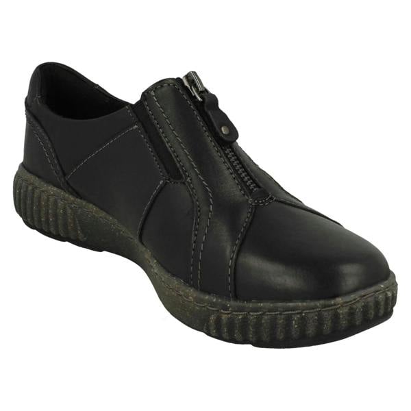 Clarks Ladies Clarks Zip Fastening Contour Coushion Shoes Magnolia Zip