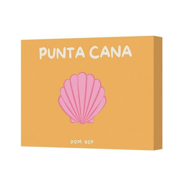 Benjamin Tate Design Punta Cana Seashell Wall Art Canvas Print Dominican Republic Decor