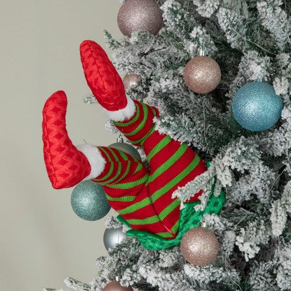 Samuel Alexander 55cm Battery Operated Soft Animated Elf Kicking Legs Christmas Decoration