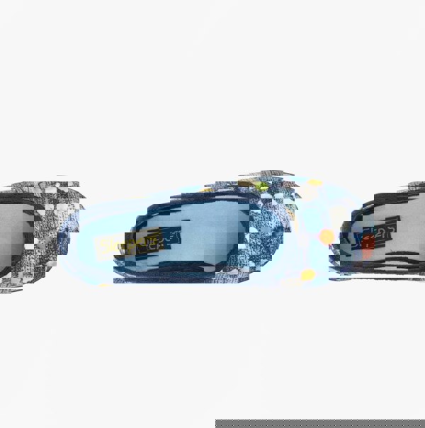 Sleepers SAMIRA Womens Polka Dot Velour Lined Ballet Slippers Blue/Multi