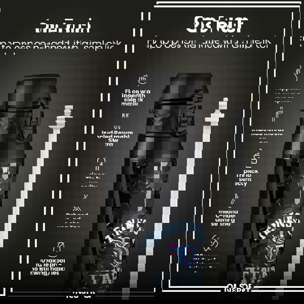 ION8 NFL x ION8 Insulated Steel Water Bottle, NFL Titans, 750ml (24oz)