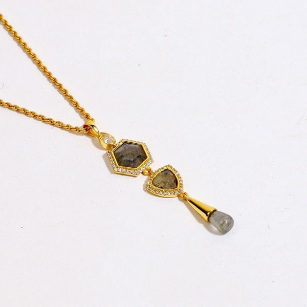 Lila Rasa Timeless Radiance With Labradorite Necklace