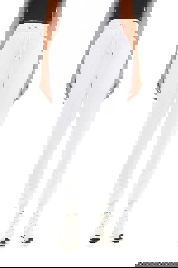 Smart Living Basic Womens Cuffed Hem Jogger - White