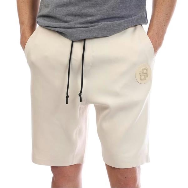 Boss Mens Headlo Sweat Shorts - White - 